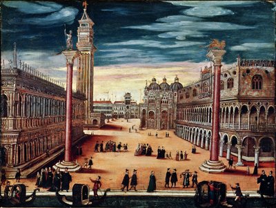 The Piazzetta di San Marco, Venice by Italian School